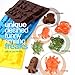 Crazy Monsters Chocolate Candy Molds - Set of 3, Non-Stick BPA Free Silicone Gummy & Jelly Molds for 24 Candies