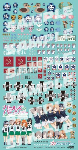 Vol 1 ガールズ パンツァー Mgデカール B00ecn2ll2 アニメ萌えグッズ 激安正規 Www Anoual Ma