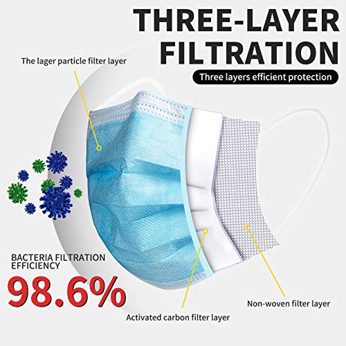 1st Aid First aid kit Accessories 50Pcs Disposable Face Masks, 3ply