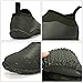 DAWAN Men's Garden Shoes Waterproof Women’s Short Rain Boots Rubber Comfortable Unisex Neoprene Slip On Rainboots with Soft Insole for Yard Work Dark Green 10.5 M US Men/12 M US Women