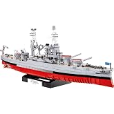 COBI Historical Collection WWII USS Arizona (BB-39) | Pad Printed, Movable Turrets, Barrels, Propellers and Rudders, Base, Plate, EU Made, 1:300 Scale, 10+