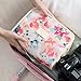 CalorMixs Women's Two Packs ID Case Zipper Wallet Card Holder Pocket Key Coin Pouch Keychain Purse Print Cow Sunflowers (White Flower)