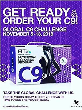 C9 FOREVER LIVING DETOX CLEANSE PROGRAMME - NEXT DAY DISPATCH - VANILLA OR CHOCOLATE - NATURAL WEIGHT LOSS - FREE PERSONALISED SPORTS TOWEL !