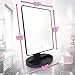 Perfect Life Ideas Small Mirror with Lights - 10.7 inches Dimmable Led Touch Screen Makeup Mirror as Portable Natural Daylight Lighted Makeup Mirror Battery Operated