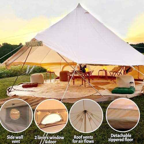 DANCHEL OUTDOOR Waterproof Yurt Tent for Camping 900D Oxford