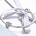 BAMOER Charm Bead and Sterling Silver Charm for Teen Blue Sky Radiant Hearts with Zirconia for Her