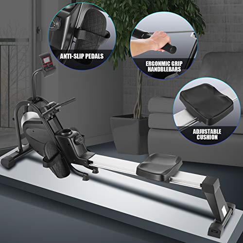 JACKCOMCOM-Rudergeraets-fuer-zu-Hause-Rudergeraet-mit-leises-wartungsfreies-Magnetbremssystem-Tablet-Halterung-Rower-mit-Multifunktions-10-Stufen-Widerstandsverstellung-fuer-Fitness-zu-Hause