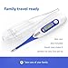 Dr.meter FDA Approved Body Temperature Thermometer, Fast Reading Digital Thermometer for Oral, Rectal and Underarm Using with Fever Indicator and Flexible Tip for Human Body and Pets