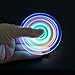 Leezo Crystal LED Hand Spinner Tri Fidget Tri-Spinner Glow in the Dark 3 Modes Light Up EDC Focus/Anxiety Toy for Kids/Adults