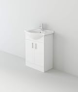 VeeBath Linx 1050 Vanity Unit Set, Wash Basin, Soft Close Toilet, White view 6