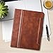 Antbox Case for iPad Pro 9.7/ iPad Air/iPad Air 2 with Built-in Pencil Holder Auto Sleep/Wake Function PU Leather Smart Cover (Brown)