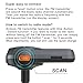 New Bluetooth FM Transmitter, Kinbom Auto-Scan FM Wireless Radio Adapter Receiver with 1.4 Display, Bluetooth 4.2, QC3.0/2.4A Dual Fast USB Charger SD Card Support Hands-Free Calling Car Kit (Orange)