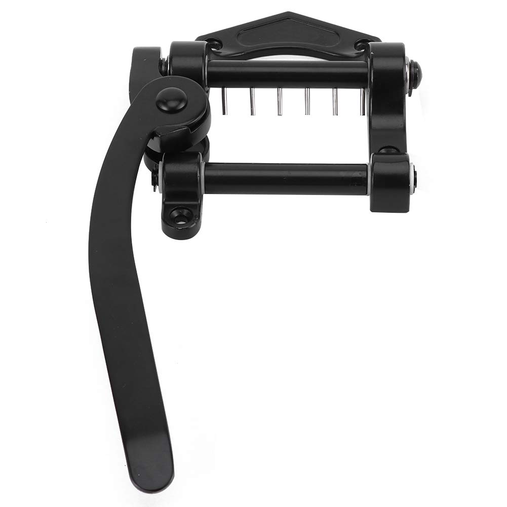 RiToEasysports Zinc Alloy Guitar Vibrato Tailpiece Compatible with SG/Tele/LP Electric Guitar (Black) Playing Accessories Performance Accessories