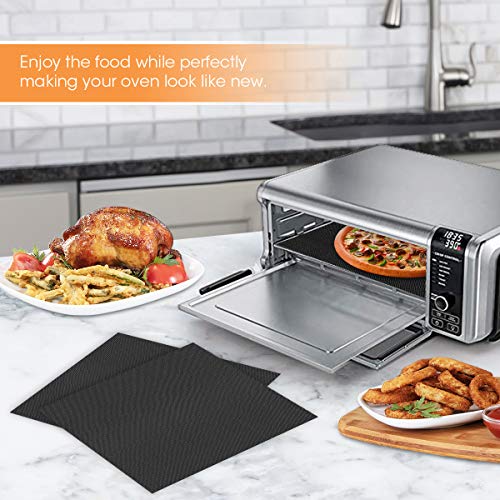 AIEVE Air Fryer Oven Liners, 3 Pack Nonstick Air Fryer Oven Mat Baking Mat Compatible with