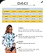 Daci Women Rash Guard Long Sleeve Swimsuit Two Piece with Boyshort Zipper UPF 50