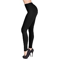 SATINA High Waisted Leggings - 25 Colors - Super Soft Full Length Opaque Slim