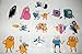 Adventure Time Jumbo Stickers Complete Set of 15 with Jake, Finn, Princess Bubblegum, The Ice King and More!