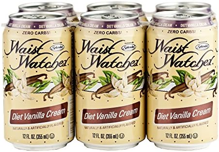Waist Watcher Caffeine-Free Diet Vanilla Cream Soda, 12 Oz. Cans (One 6-Pack)