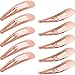 Hotop 50 Pack Snap Hair Clips Hair Barrettes for Kids, Girls and Women, 50 mm (Rose Gold)