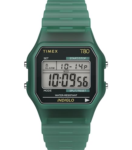 Amazon.com: Timex T80 34mm Watch – Gold-Tone with Stainless Steel