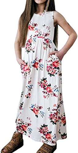 Dress,2018 Baby Girls Flower Print Short/Long Sleeve Princess Dress Long Maxi Sundress