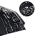Rovtop Compact Travel Umbrella, Reinforced Windproof Frame, Auto Open/Close Black Sun/Rain Umbrella