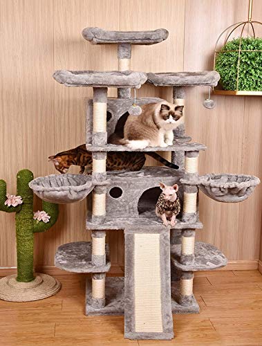 large cat play tower