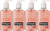 Neutrogena Oil-Free Acne Wash Facial Cleanser, Pink Grapefruit, 6 Ounce (Pack of 4)