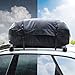 rabbitgoo Rooftop Cargo Carrier Car Roof Cargo Bag Easy to Install Straps - Waterproof Soft Shell Luggage Rack Bag on Car Topper 15 Cubic Feet