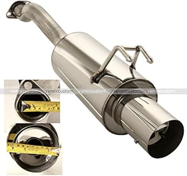 Amazon Com Remix Custom For 2006 2009 Honda Civic Ex Lx Axleback Exhaust Bolt On Exhaust Muffler Automotive