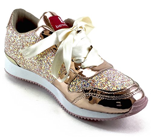 Barcelonetta Golden Jogger Fashion Sneakers (7.5)