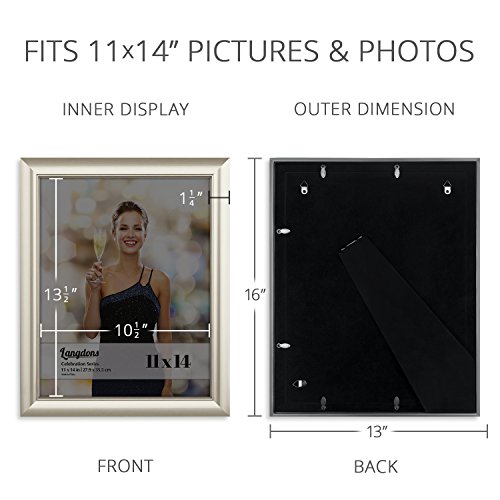 Langdons Picture Frames Set (1 Pack), Wall Mount or Table Top Photo