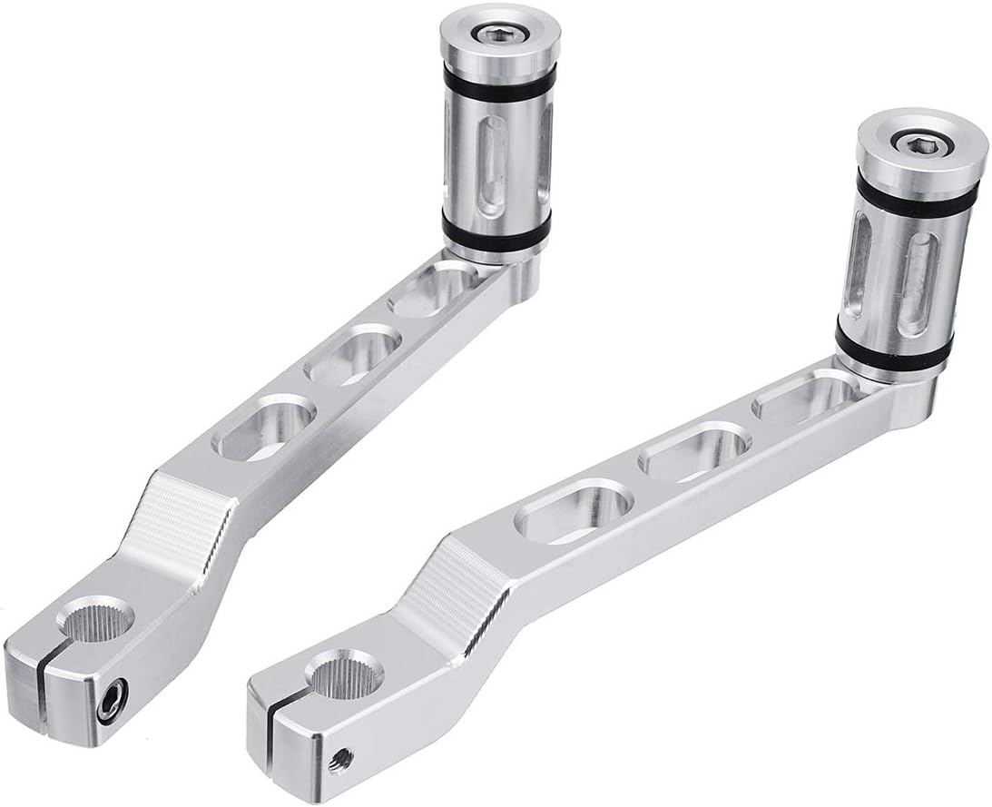CALALEIE Levier de levier de levier de pression//talon avec bord chrom/&eacute; avec pinces de changement de vitesse pour moto Softail Harley Touring Pi/&egrave;ces de d/&eacute;coration moto neuves