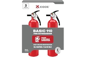 Kidde Multi Purpose Fire Extinguisher for Home, Office, Dorm, Residential, 1A10BC, 2 Pack