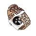 Apple Watch Bands,sports watch band,iwatch band 38mm Luxury Leather Replacement Band/Strap for Apple iWatch Series 1 & 2 Edition Versions 2015 2016(Gold)