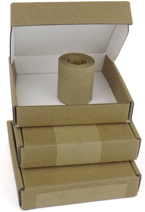 50 x Mini Large Letter Royal Mail Cardboard Postal Boxes Packing Boxes Small Inch Size 4"x4"x0.8" Size:100mm x 100mm x 20mm
