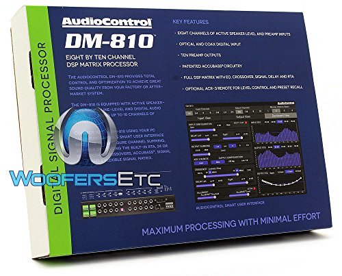 AudioControl DM-810 8 By 10 Channel Matrix Digital Signal Processor