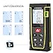 WOSPORTS Laser Measure, 196ft Laser Distance Meter with Bubble Level, 6 Units Transfer Room Measure Distance, Area, Volume and Pythagorean, Battery Included