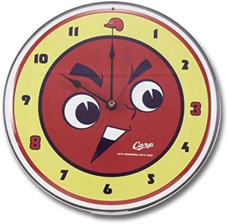 Amazon Co Jp 18年 広島カープ 限定100個 ガレージクロック Face カープグッズ カープ 広島 時計 カープ坊や 掛時計 ホビー