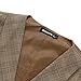 Hanayome Men's 2017 Top Designed Casual Formal Suit Vest Slim Fit Dress Waistcoat,Light Brown,XL(US Tag Chest 48 Waist 42)