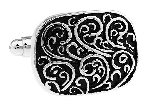 Badmen Unique Men's Vintage Pattern Celtic Cross Shirts Cufflinks (SilverVPCC)