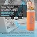 GoGlass Aspen Glass Drinking Water Bottle, 20-Ounce, Copper, BPA Free, with Insulated Sleeve & Wooden Cap
