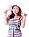 HDE White Sun Hats for Women - Wide Brim Beach Floppy Summer Hat for Girls