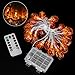 JOYLAMP Halloween String Lights,30LEDs Halloween Lights,13ft Battery Powered 3D Pumpkin Lights Halloween Decoration Lights with 8 Modes IP65 Waterproof (Warm White)