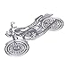 Whitelotous Cutting Dies Cut Dies Stencil Metal Template Mould for DIY Scrapbook Album Paper Card (Motorcycle)
