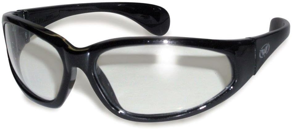 Global Vision Hercules Safety Sunglasses Black/Clear ML with Microfibre Pouch