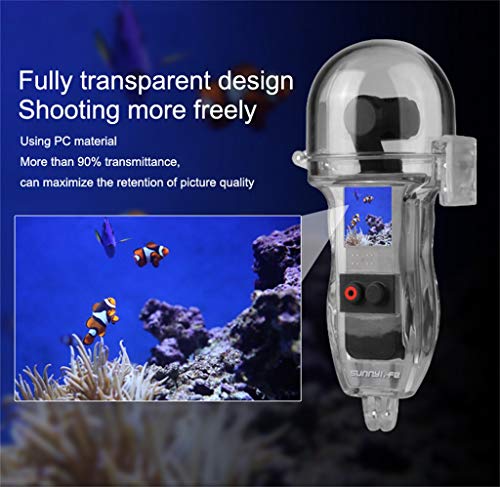 QUICATCH Compatible for DJI OSMO Pocket Gimbal Camera Sunnylife 60 Meters Waterproof Case Protective Housing Case Diving Shell - Thumbnail 2