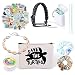 VSCO Girl Stuff - Flask Stickers, Reusable Straw & Teen Accessories Kit in a Cosmetic Bag