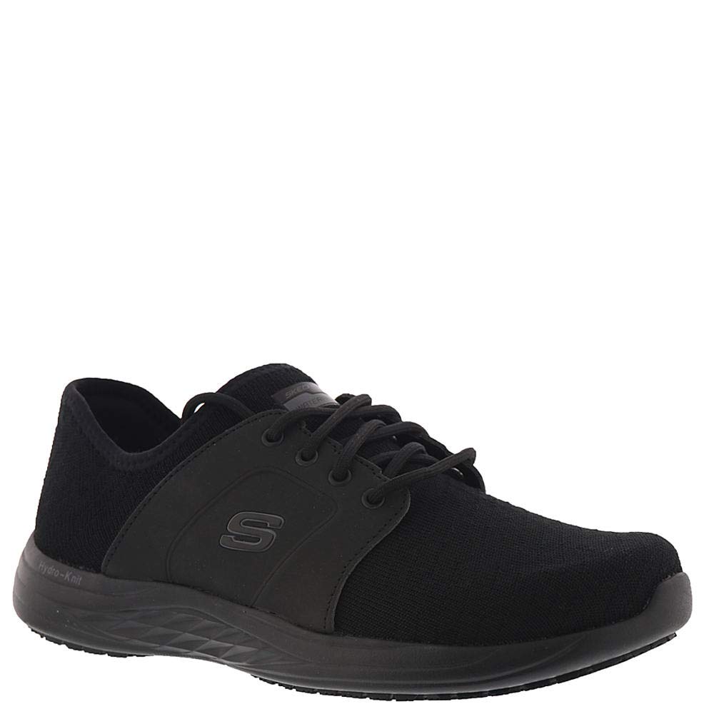 Skechers Toston-Auley Black Soft Toe WP Slip Resistant Oxford