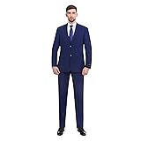 P&L Men's 2 Piece Suit Slim Fit Elegant 2-Button